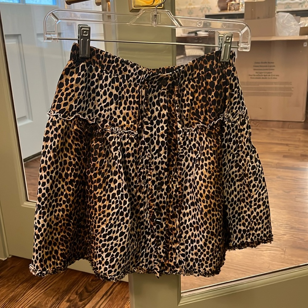 Vintage Dolce & Gabanna Cheetah Miniskirt sz 36 XS